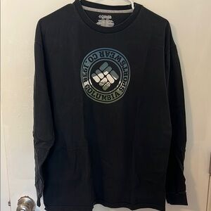 Columbia Black Graphic Long Sleeve Tee